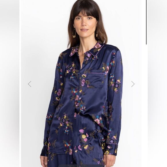 Johnny Was MISTY RAYON BUTTON DOWN SHIRT NWT Medium - Picture 2 of 11